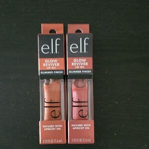 ELF Glow Reviver Lip Oil - Apricot and Pink Shades